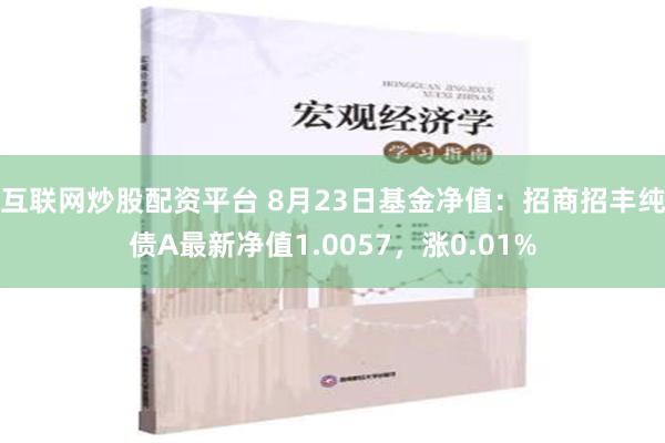 互联网炒股配资平台 8月23日基金净值：招商招丰纯债A最新净值1.0057，涨0.01%